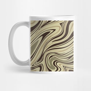 Groovy Swirling Liquid Pattern - Earthy Combo Mug